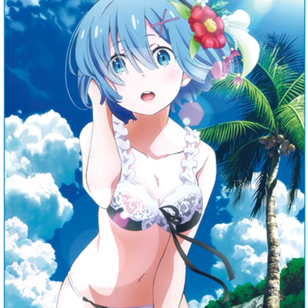 Re:Zero - Rem Swimsuit Throw Blanket